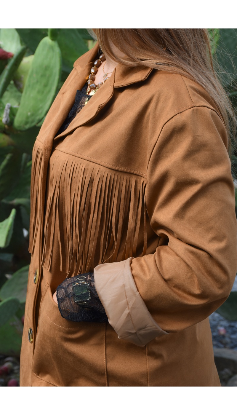todami FRANGE CAMEL VESTES FEMME
