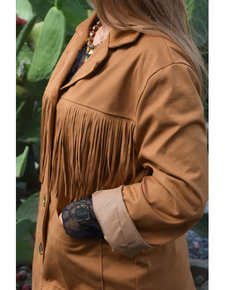todami FRANGE CAMEL VESTES FEMME