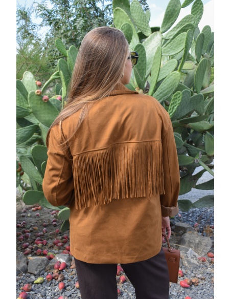todami FRANGE CAMEL VESTES FEMME