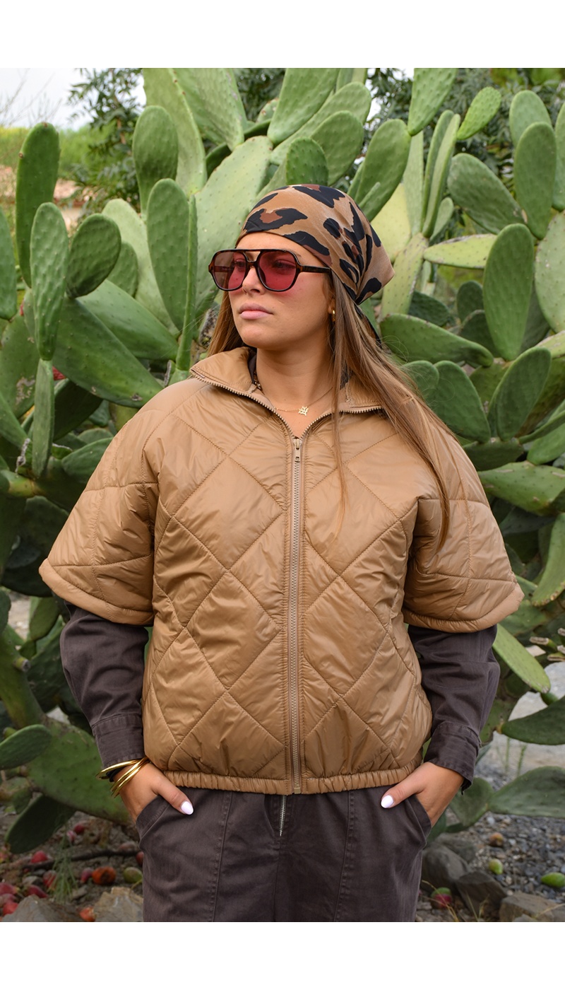 YELLOZ ROSE W MATELA CAMEL VESTES FEMME