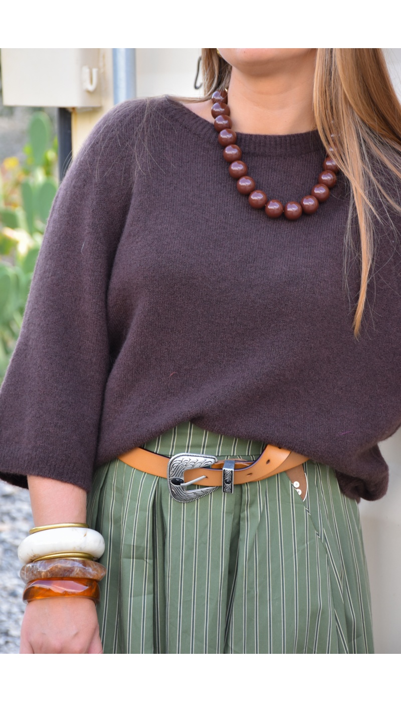 Collier Perle Marron CASSIE