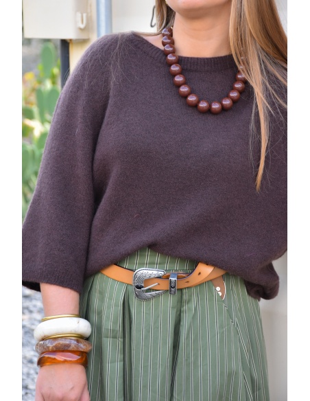 Collier Perle Marron CASSIE