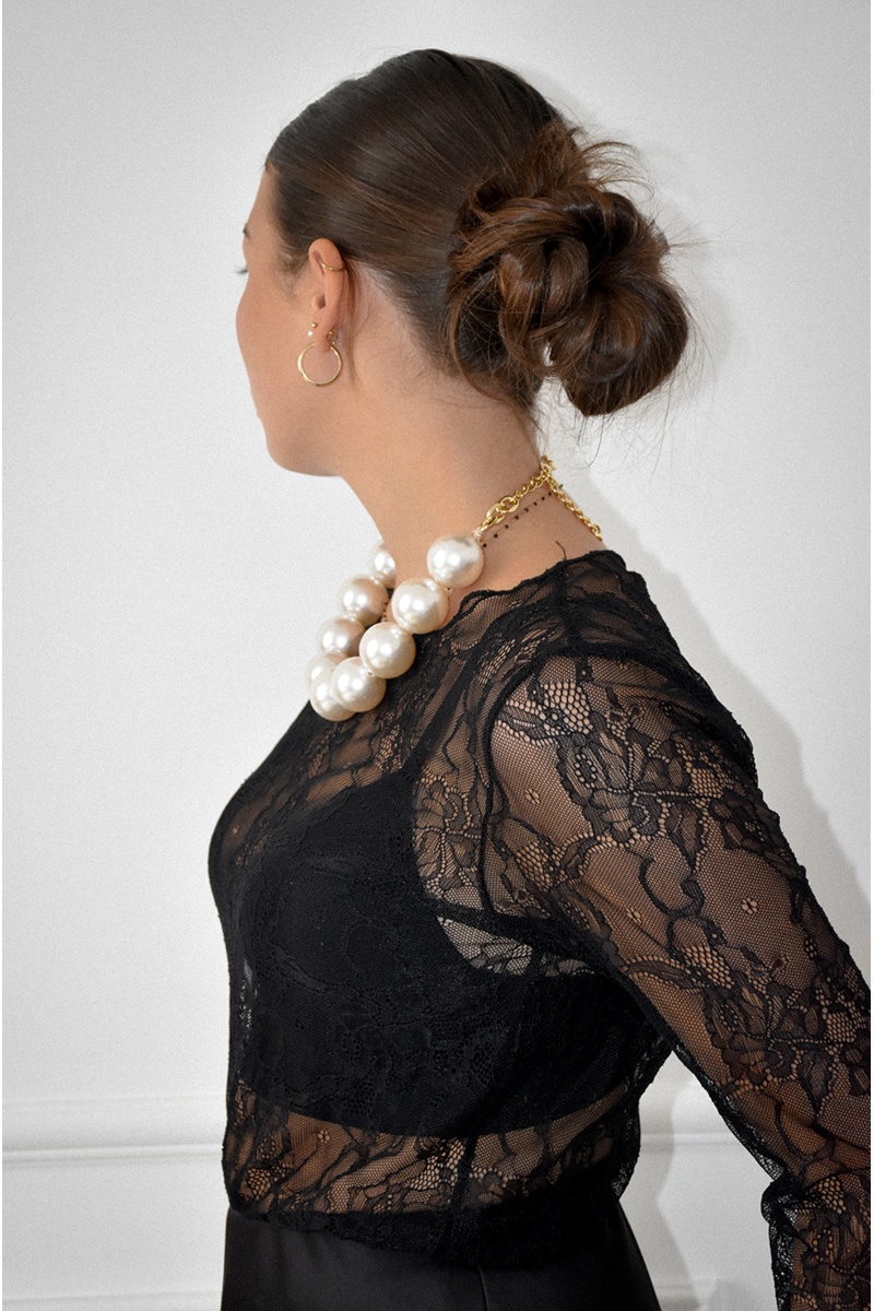 Haut Dentelle Noir EMA 2