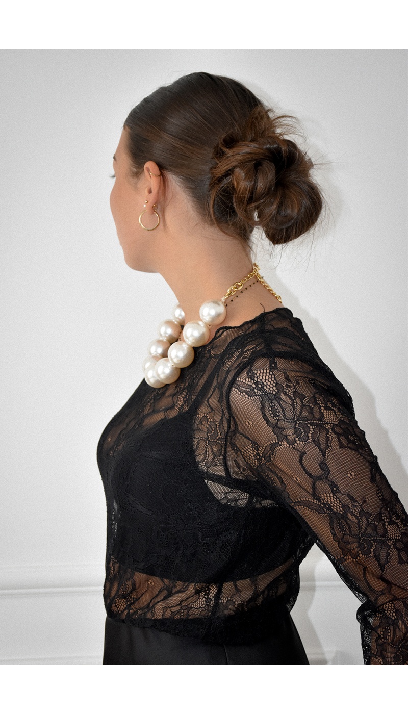 Haut Dentelle Noir EMA