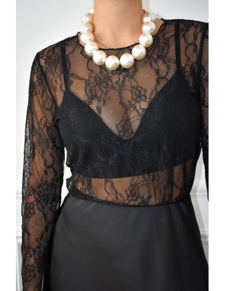 Haut Dentelle Noir EMA