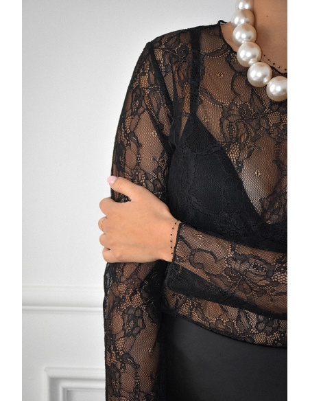 Haut Dentelle Noir EMA