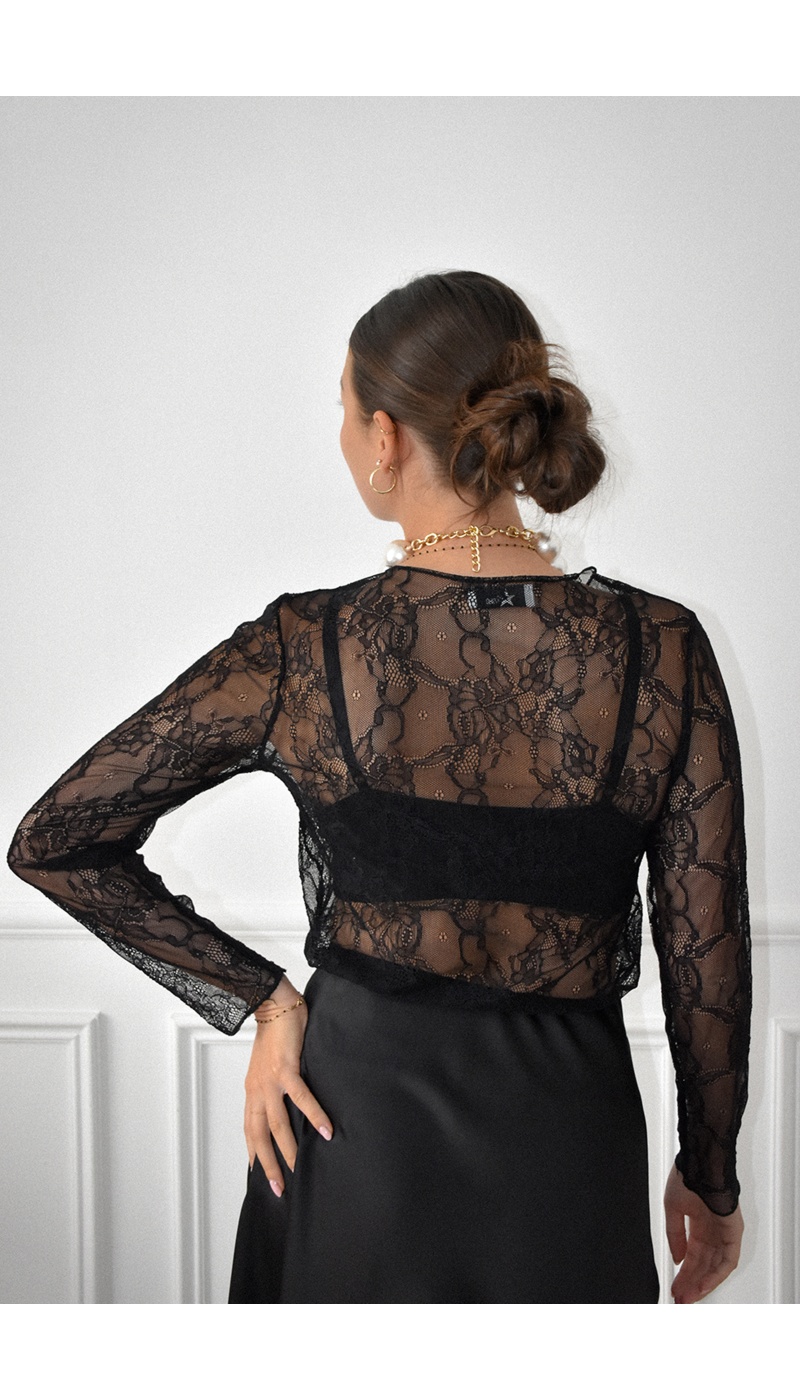Haut Dentelle Noir EMA