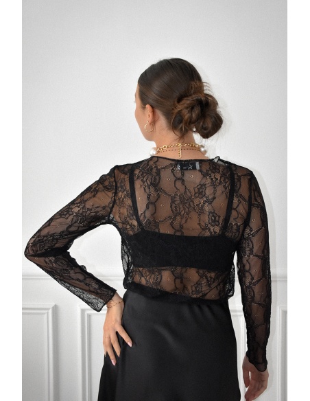 Haut Dentelle Noir EMA