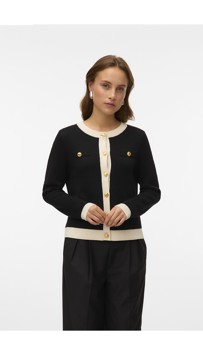 VERO MODA  BLACK CARDIGANS