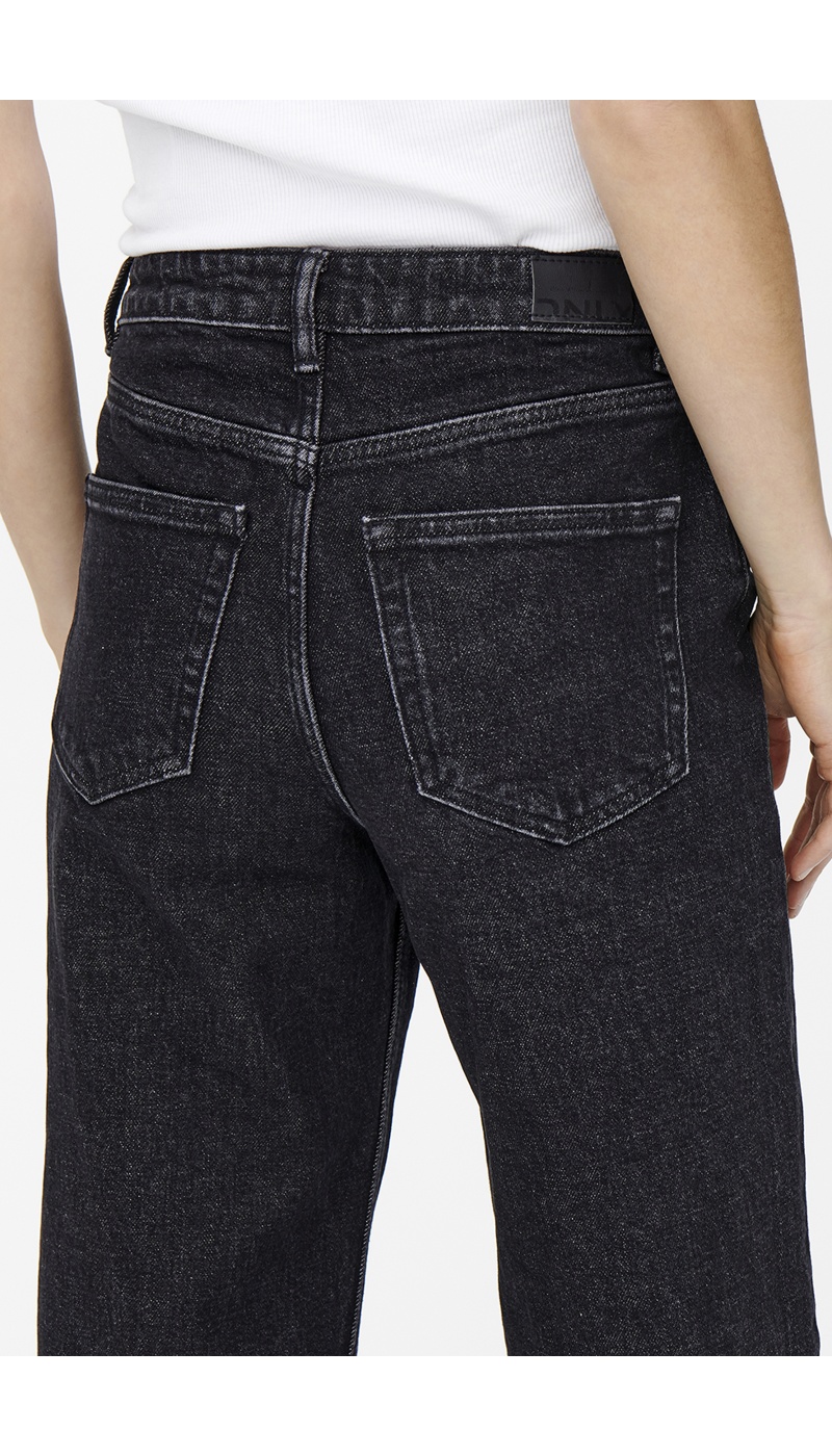 Jean Wide Leg Noir Longueur 32