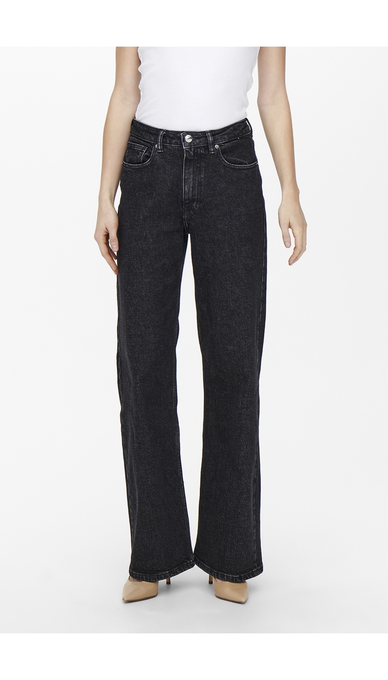Jean Wide Leg Noir Longueur 32