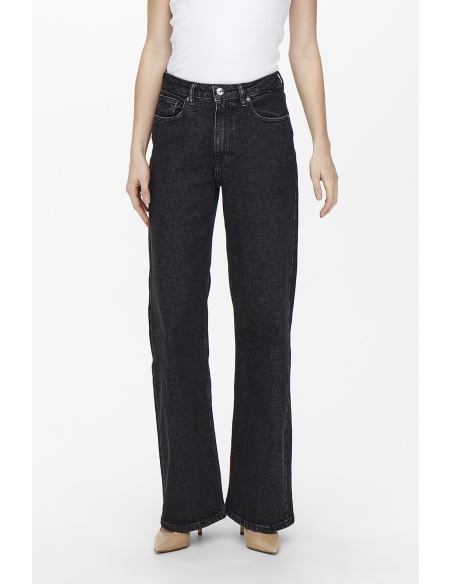 Jean Wide Leg Noir Longueur 32