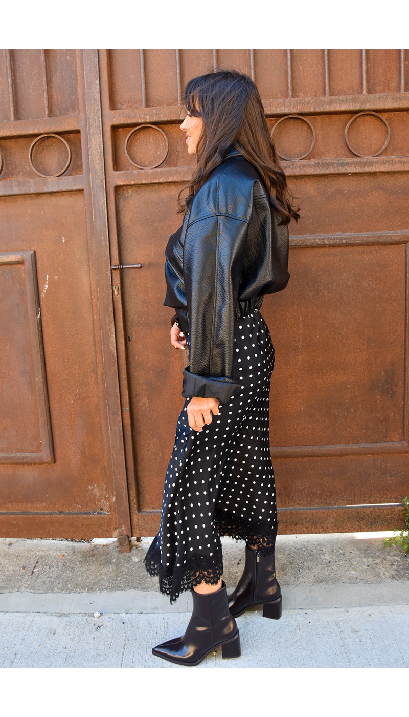 Jupe Pois Noire LILY