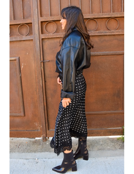 Jupe Pois Noire LILY