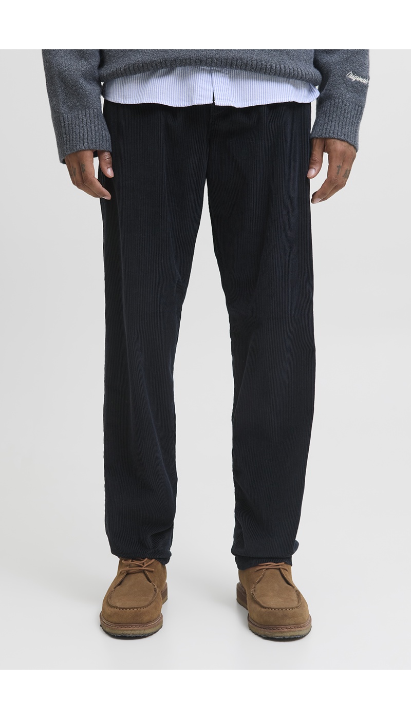 Navy Ribbed Pants JPSTKANE Jack&Jones - 5 | MEN