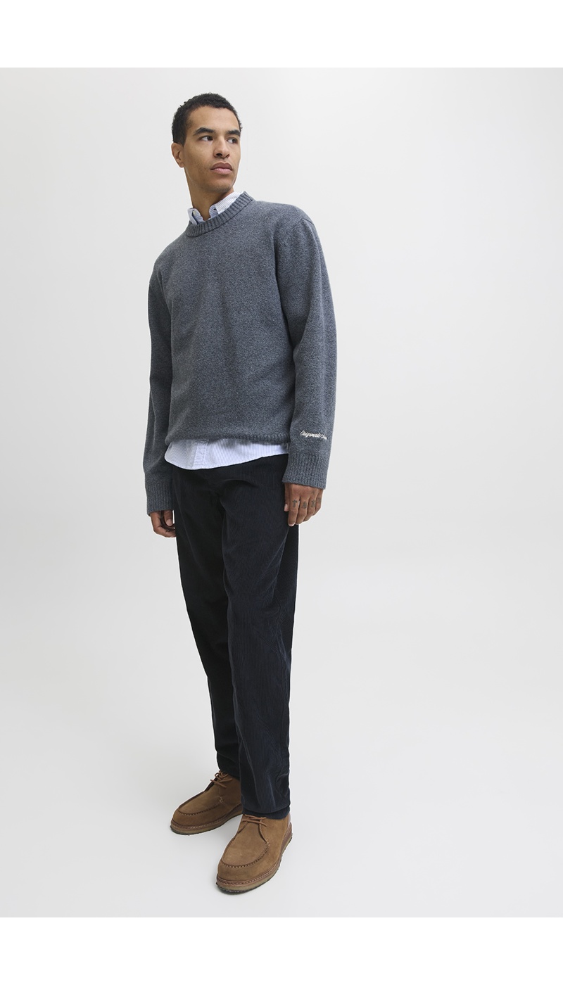 Navy Ribbed Pants JPSTKANE Jack&Jones - 1 | MEN