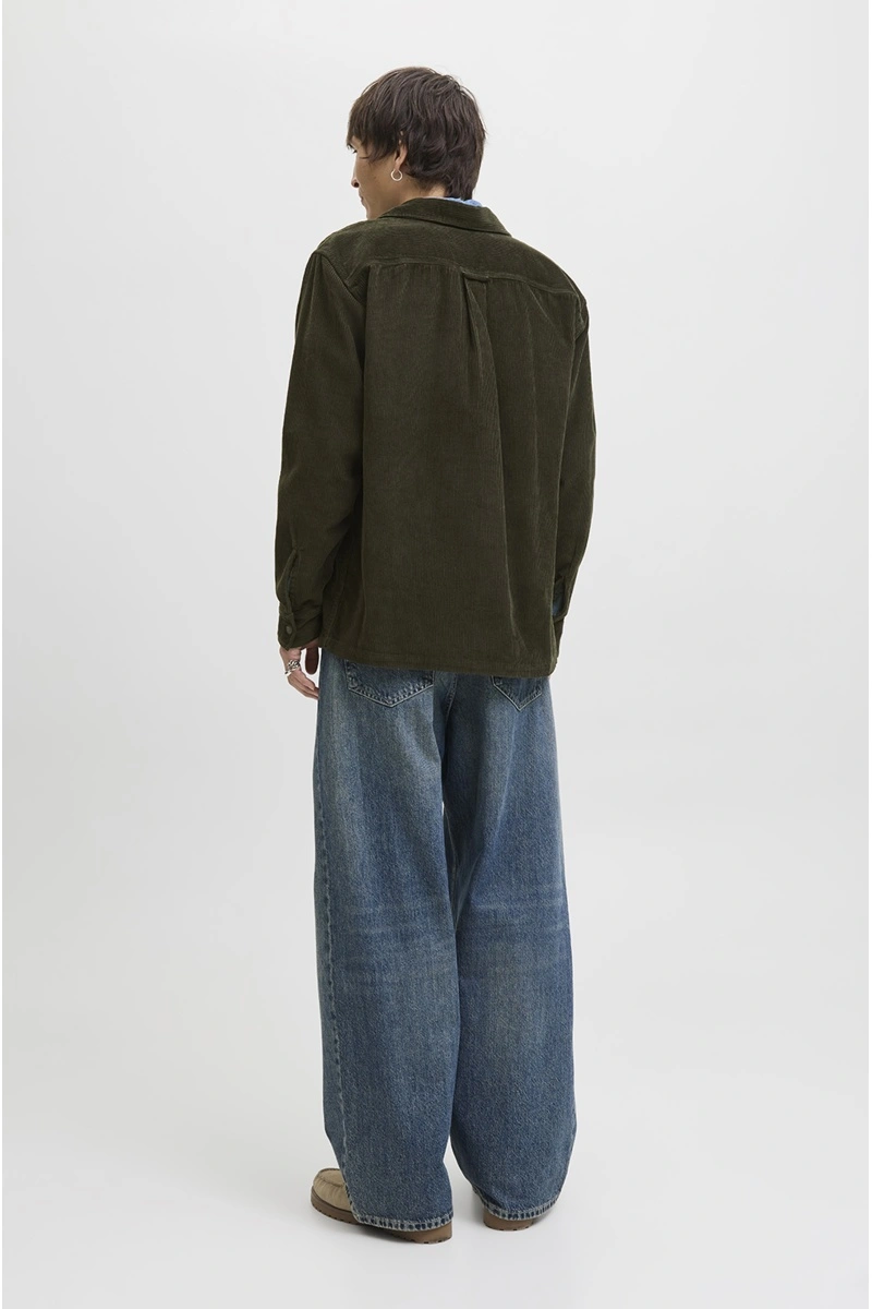 Chemise Côtelé Kaki JJEPERFECT 2