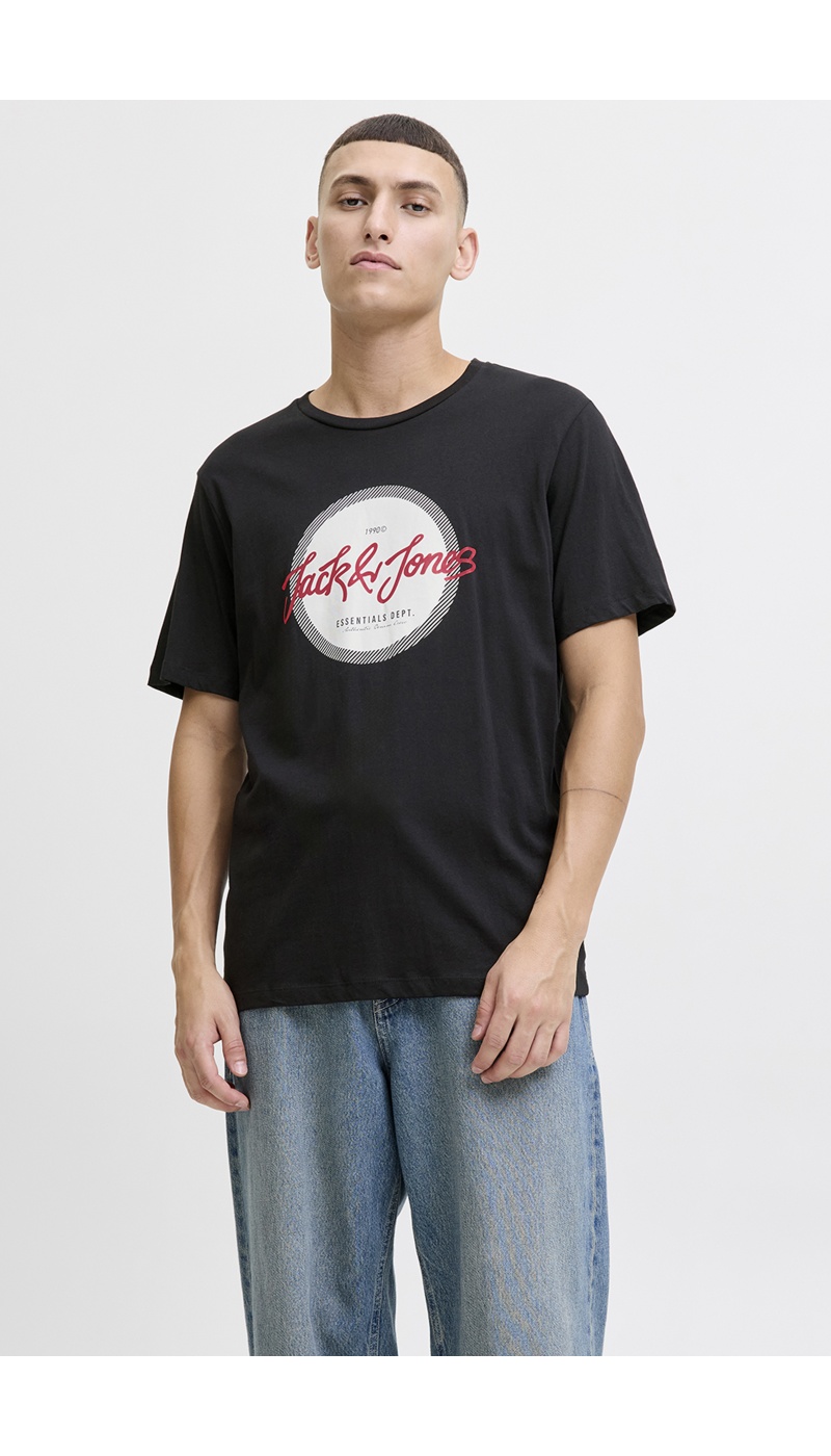 JACKandJONES  BLACK T-SHIRTS MC