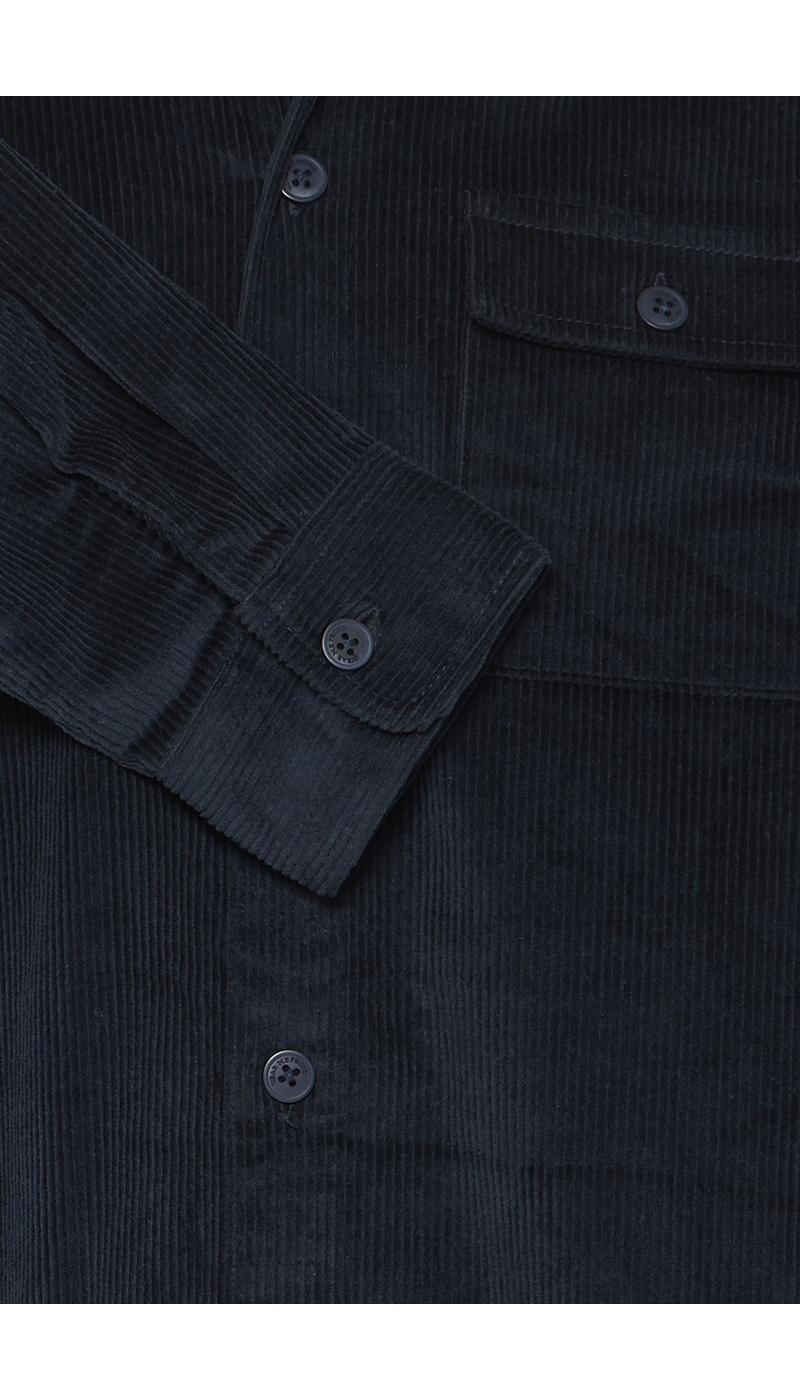 Camisa de acanalados azul marino BHDICH BLEND - 5 | TOPS