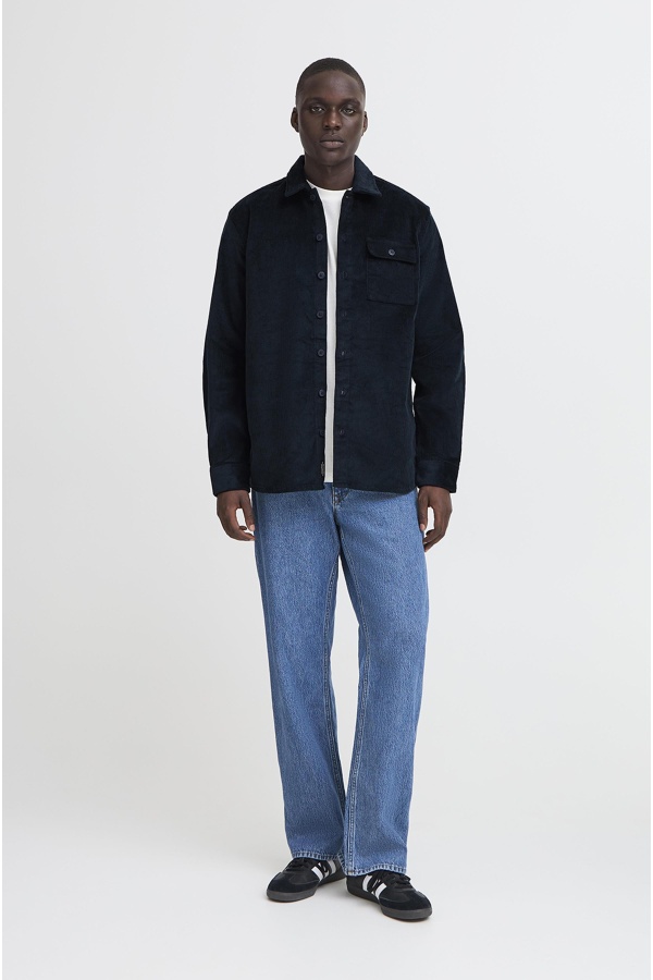 BHDICH Navy Ribbed Shirt BLEND - 1 | TOPS