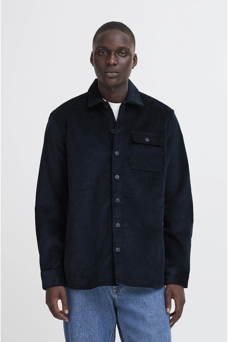 Chemise Côtelé Marine BHDICH 2