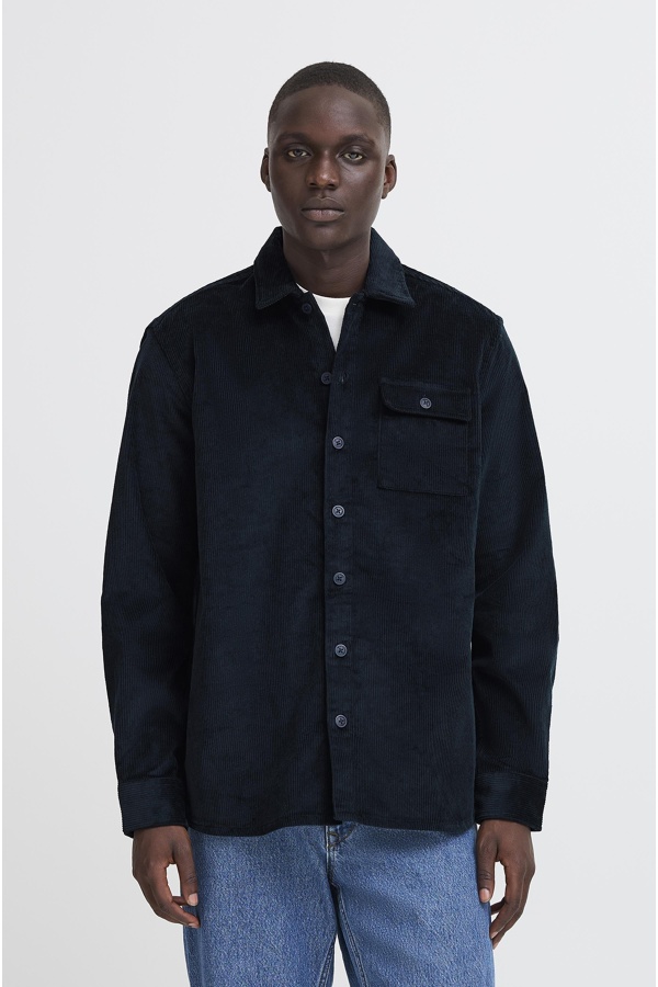 Maglia a coste blu navy BHDICH BLEND - 1 | TOP 2