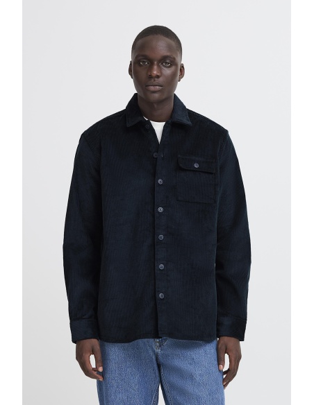 BHDICH Navy Ribbed Shirt BLEND - 2 | TOPS