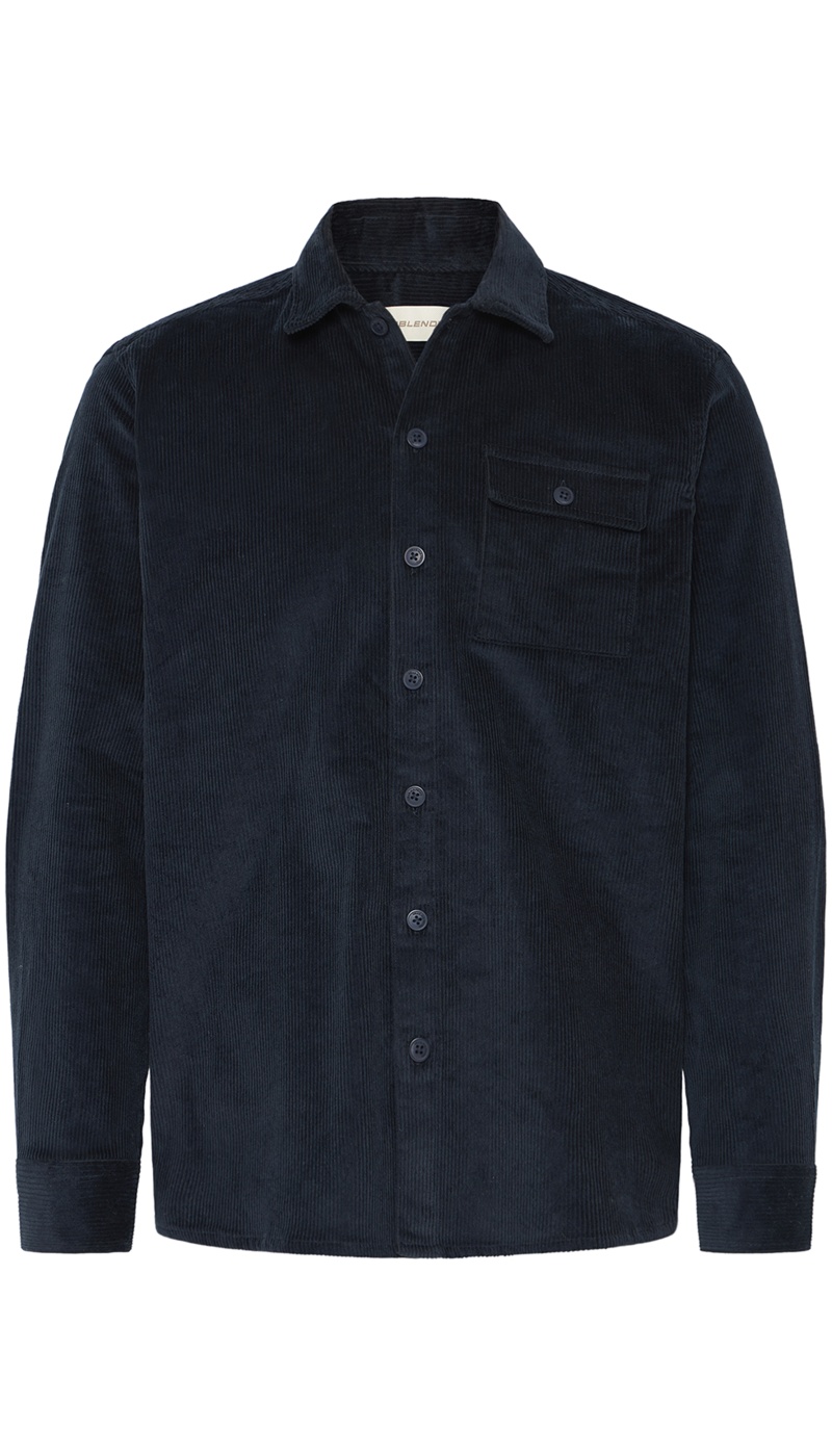 Maglia a coste blu navy BHDICH BLEND - 6 | TOP