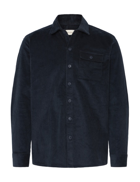 BHDICH Navy Ribbed Shirt BLEND - 6 | TOPS