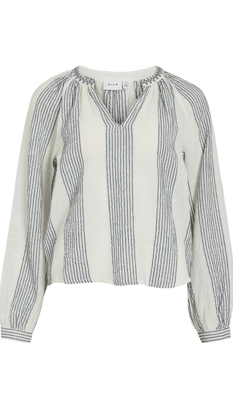 Blouse Rayure Ecru VIZOFFE