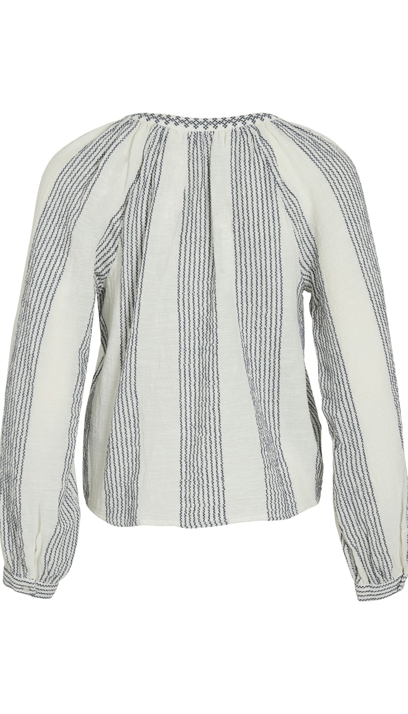 Blouse Rayure Ecru VIZOFFE
