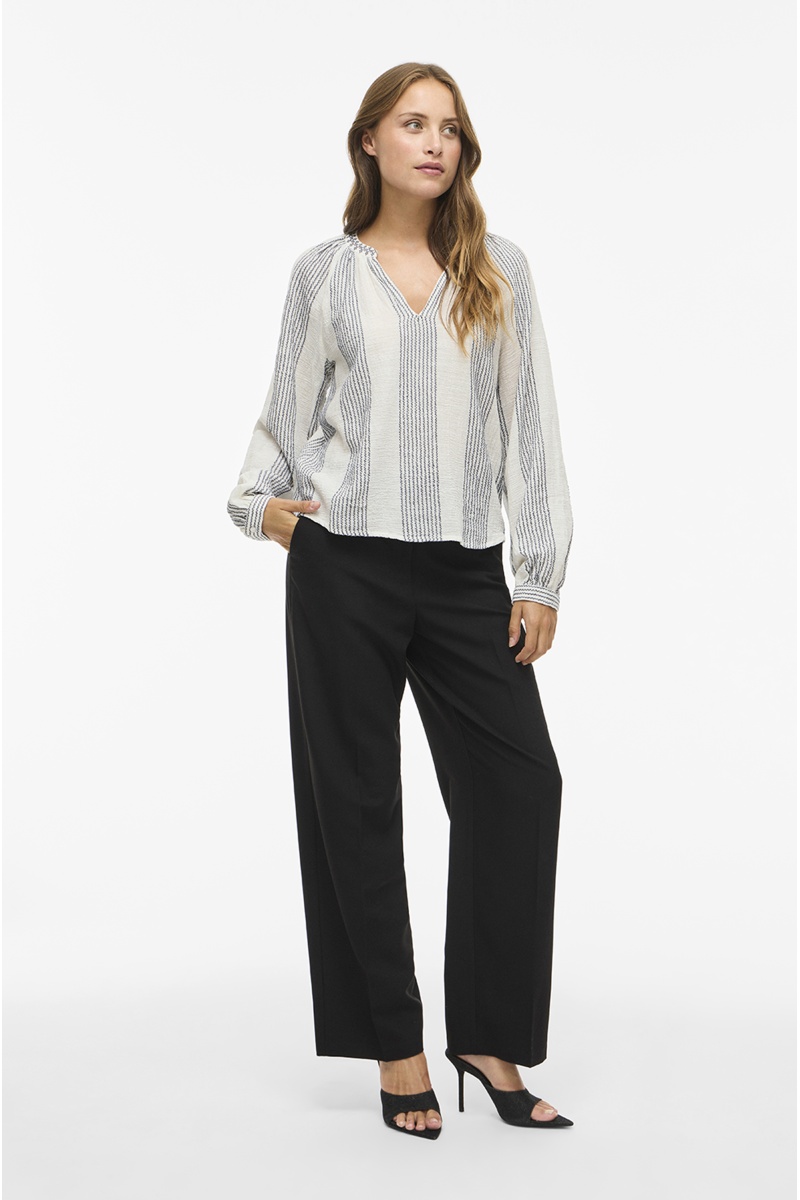 Blouse Rayure Ecru VIZOFFE 2