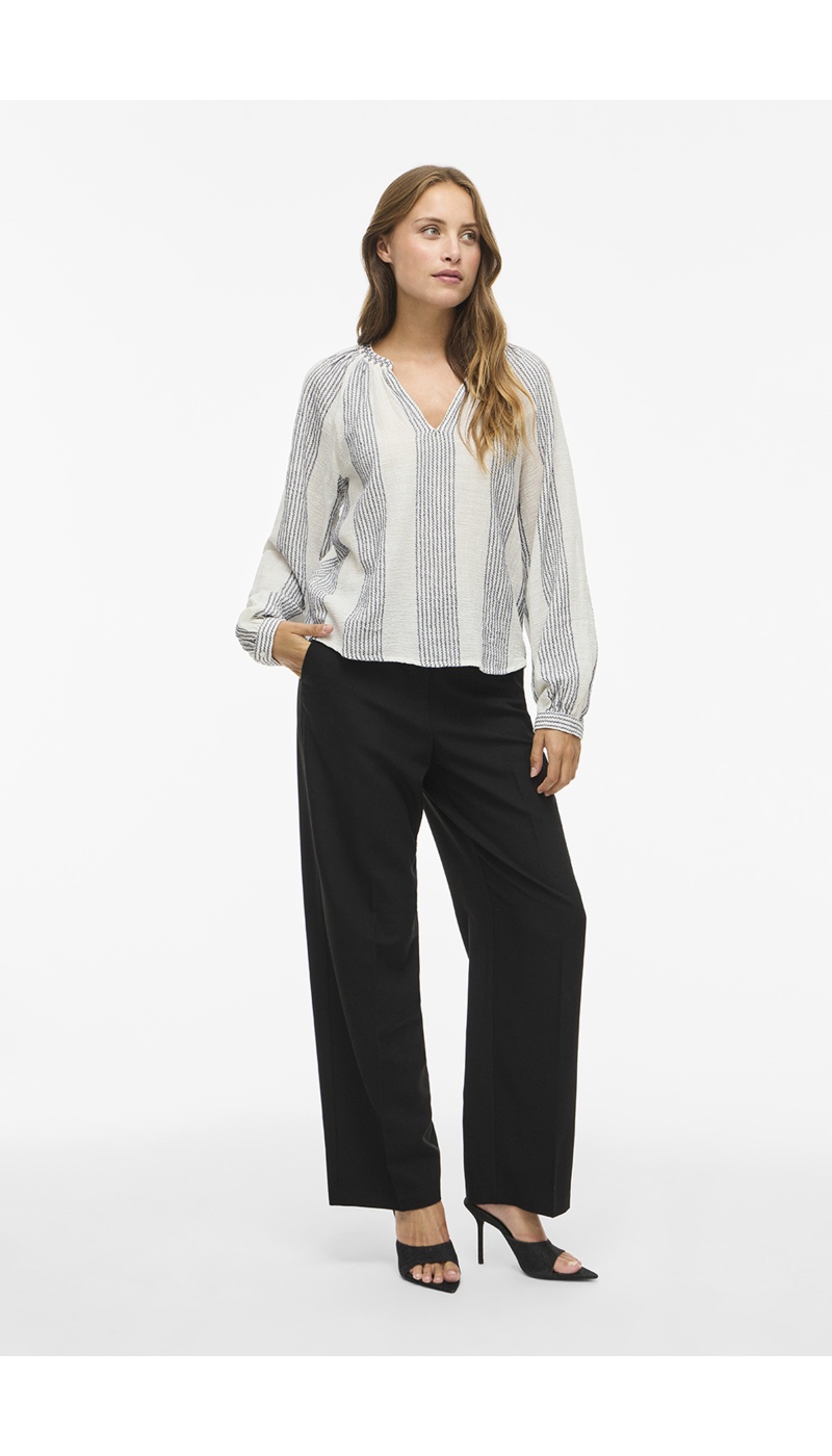 Blouse Rayure Ecru VIZOFFE