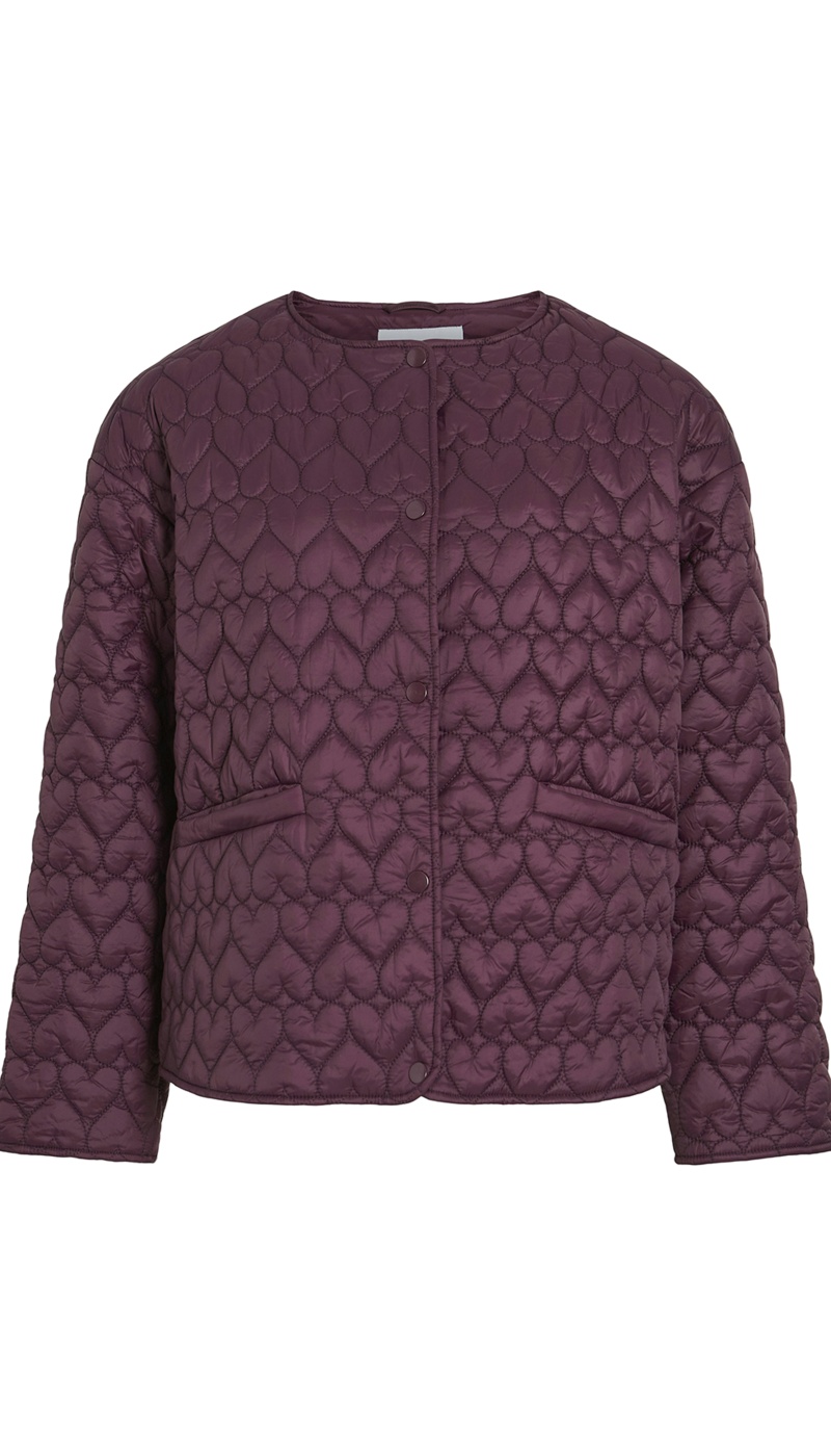 Veste Cœur Prune VISILLA