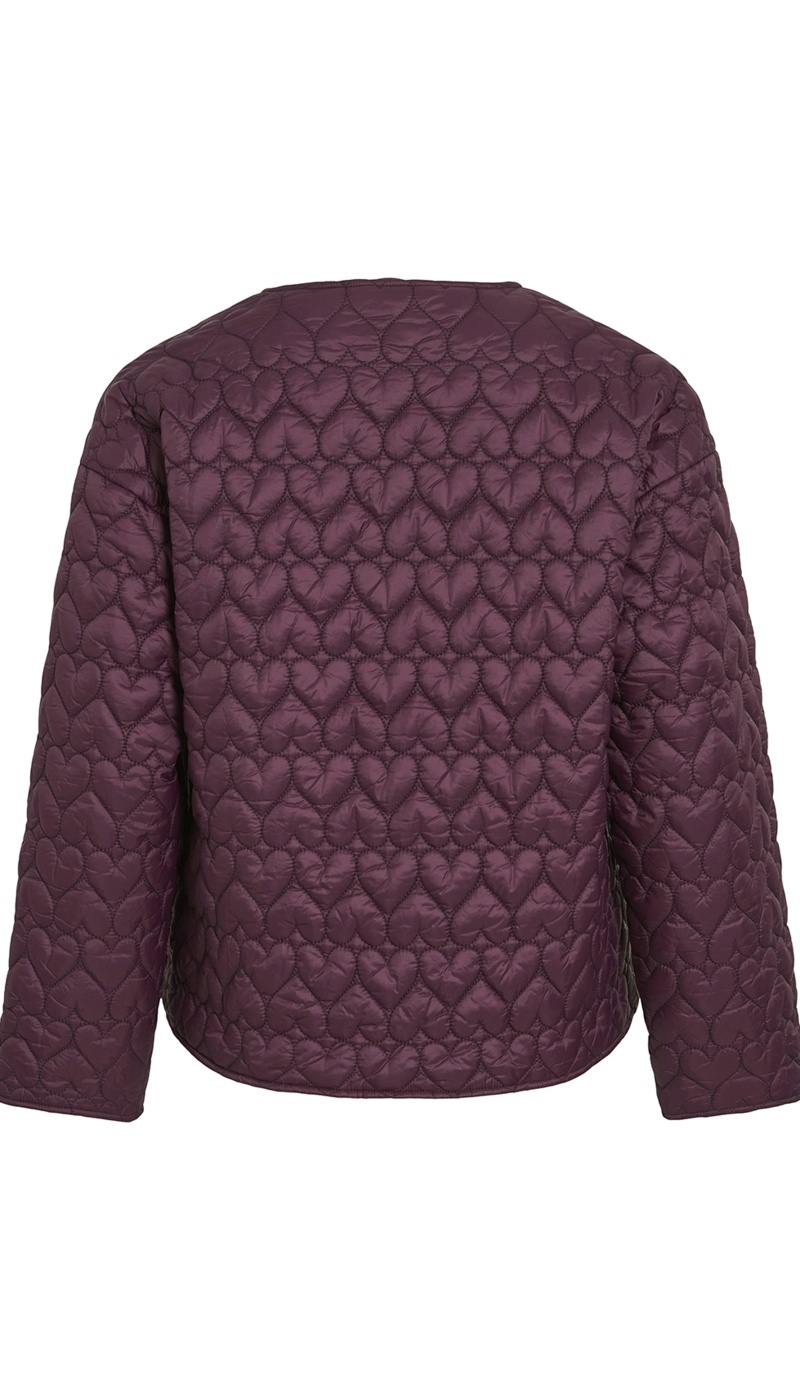 Veste Cœur Prune VISILLA