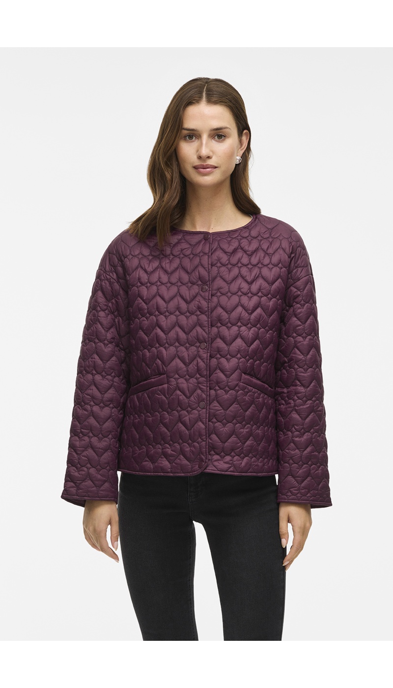 Veste Cœur Prune VISILLA