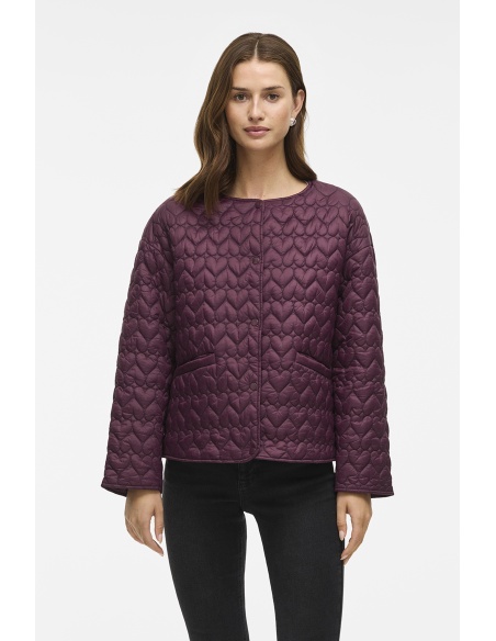 Veste Cœur Prune VISILLA