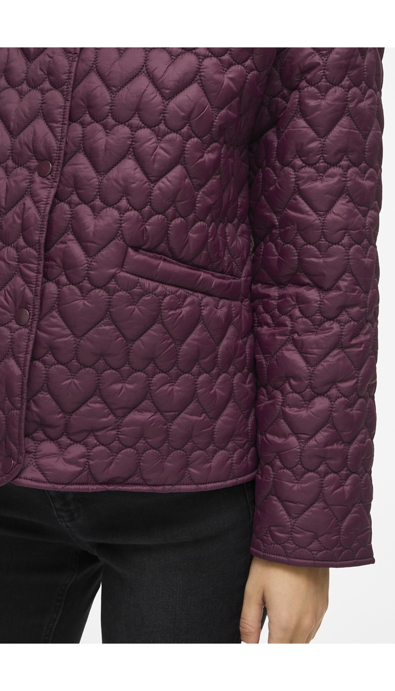 Veste Cœur Prune VISILLA