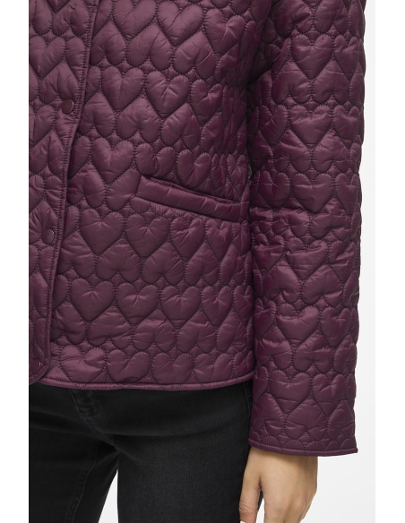 Veste Cœur Prune VISILLA