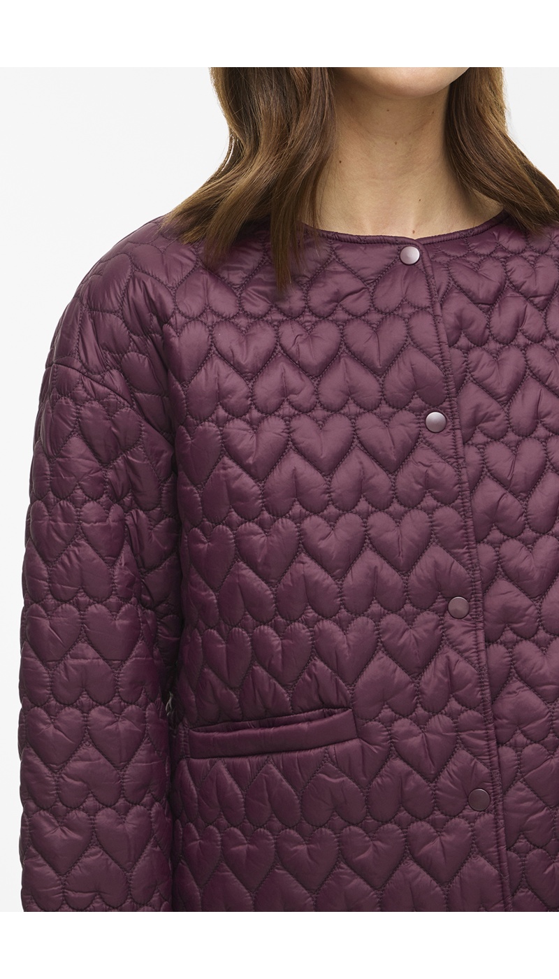 Veste Cœur Prune VISILLA