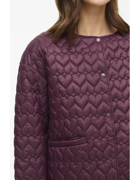 Veste Cœur Prune VISILLA