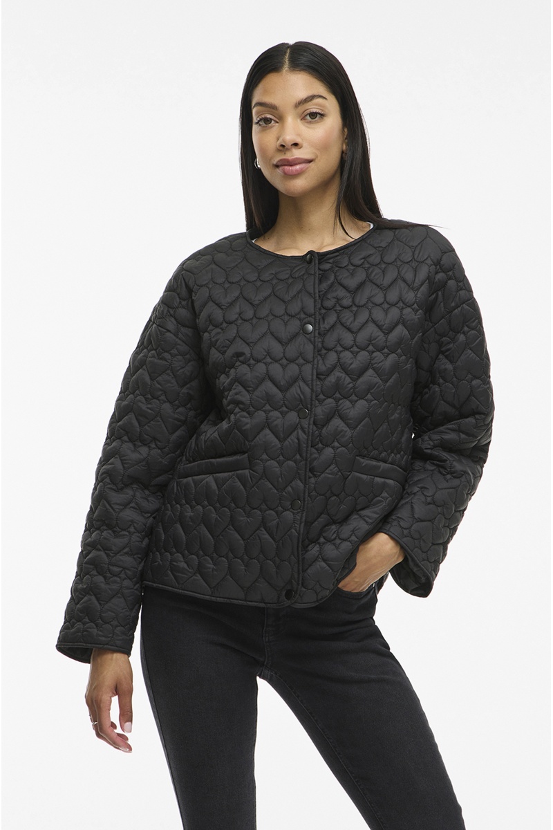 VILA A/S  BLACK VESTES 2