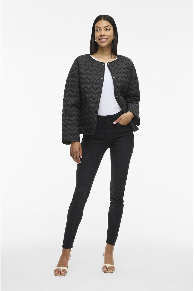 VILA A/S  BLACK VESTES