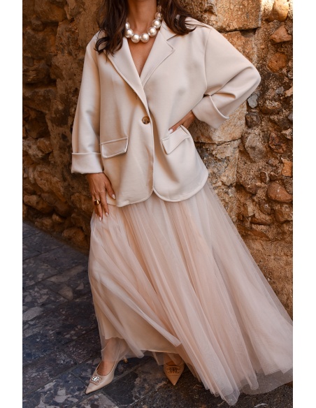 minth srl TULLE ECRU JUPES FEMME