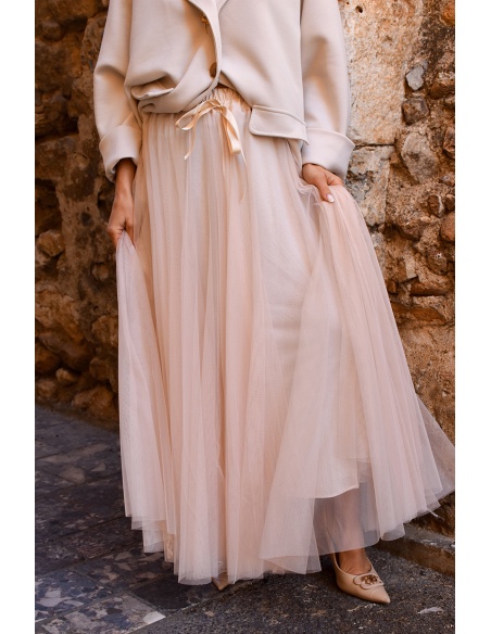 minth srl TULLE ECRU JUPES FEMME