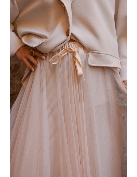 minth srl TULLE ECRU JUPES FEMME