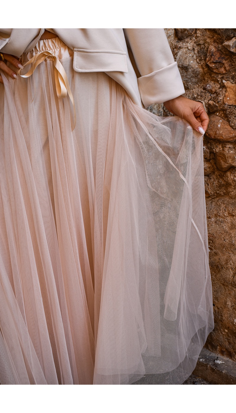 minth srl TULLE ECRU JUPES FEMME