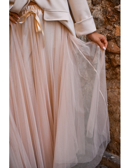 minth srl TULLE ECRU JUPES FEMME