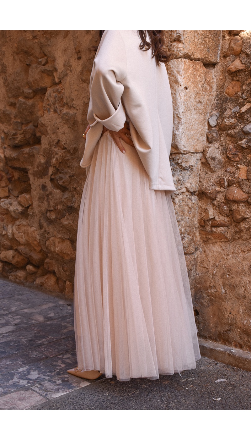 minth srl TULLE ECRU JUPES FEMME