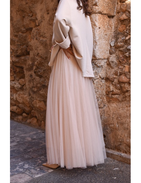 minth srl TULLE ECRU JUPES FEMME